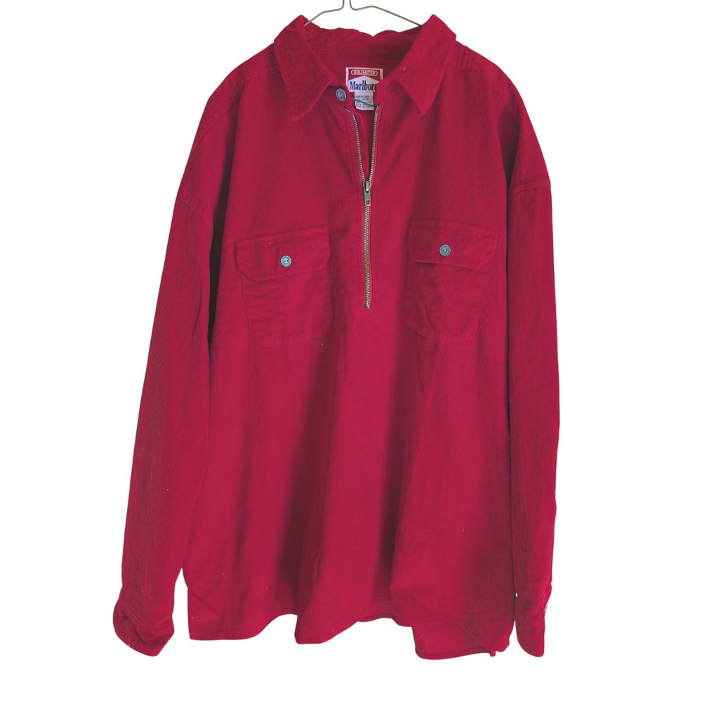 Marlboro Mens XXL Vintage 90s Corduroy Shacket Gorpcore Rugged Retro Workwear